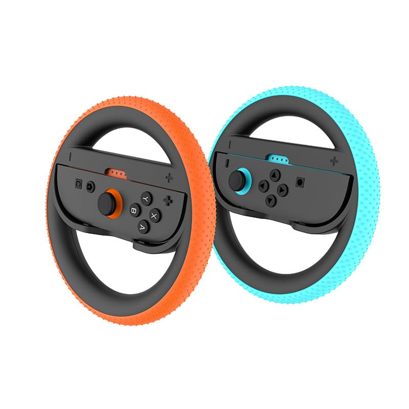 Kit 2 Suporte Grip Comfot Volante Controle Para Joy-con Switch 2