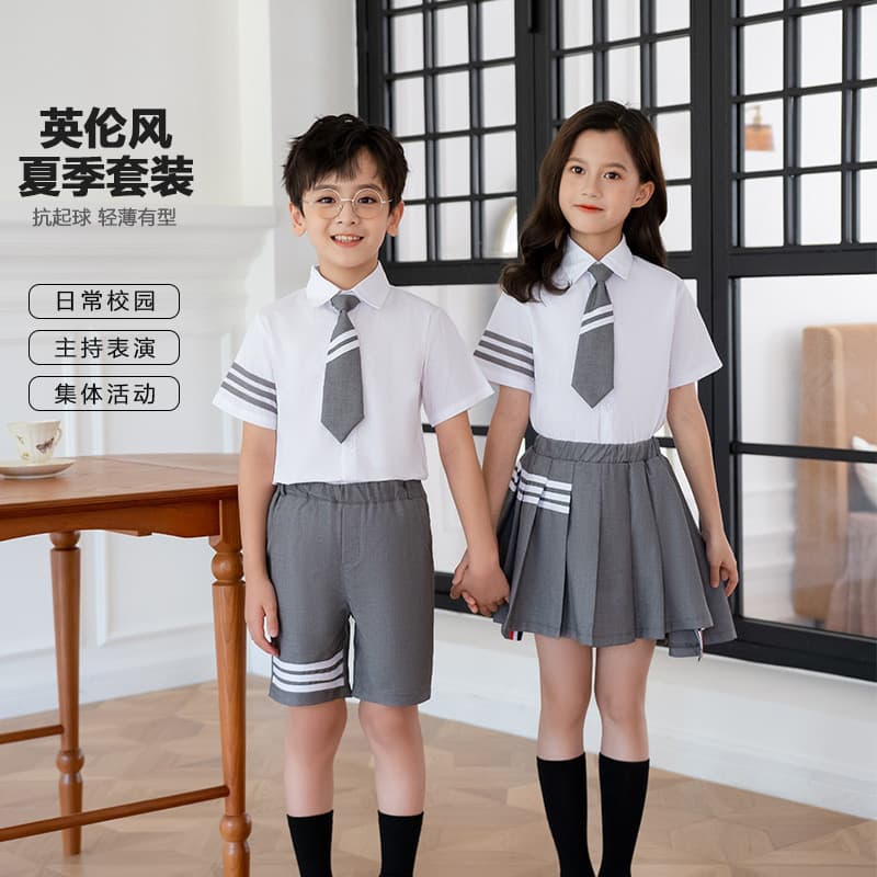 Uniforme de jardim de infância formatura foto cerimônia vestido roupas britânicas coro traje estudante classe uniforme
