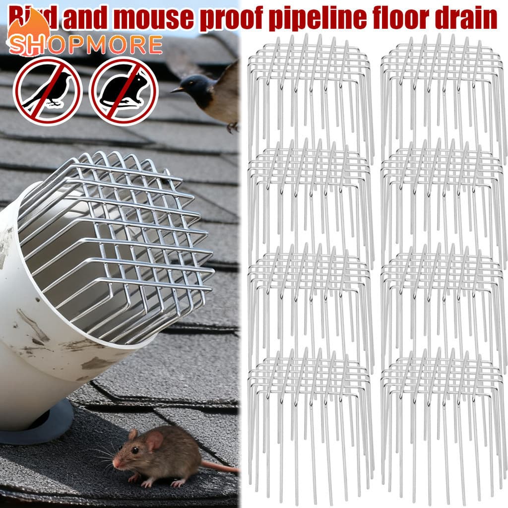 Tubos De Esgoto Resistentes Duráveis , Pássaros , Mouse , À Prova De Cobra , Tampa De Drenagem De Piso-Aço Inoxidável ,
