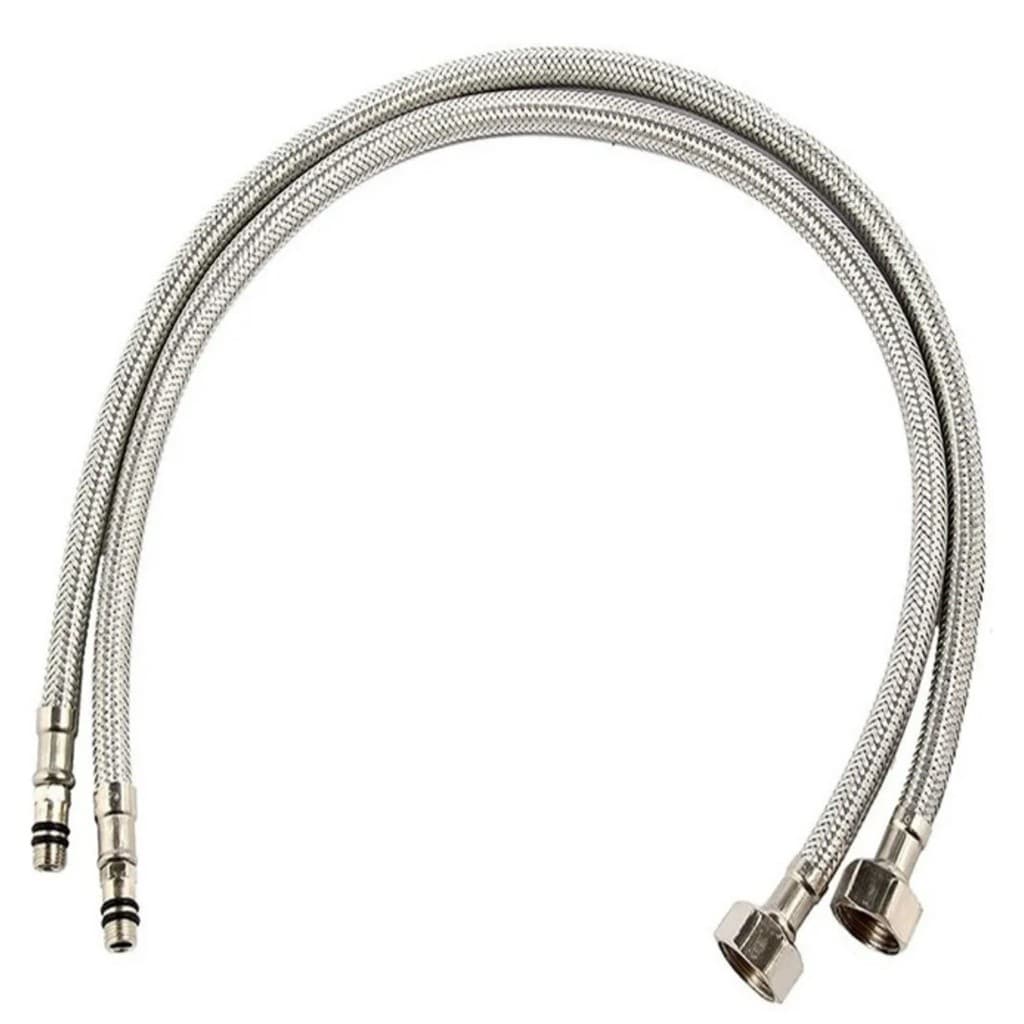 Engate Flexível Misturador Mangueira Aço Inox 304 60cm Par