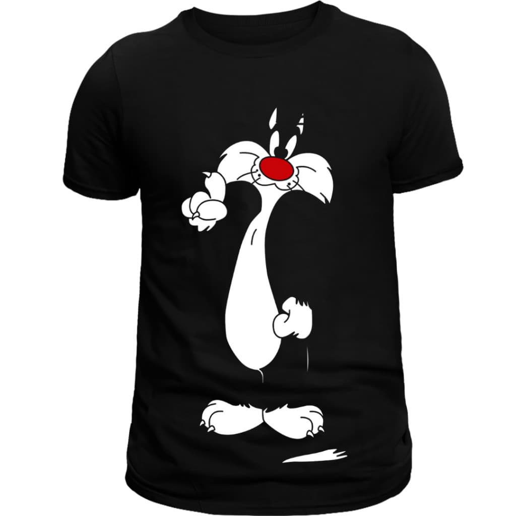 Camiseta Camisa Estampada Frajola Infantil E Adulto Blusa Unissex 100% Algodão - Envio Rapido Premium