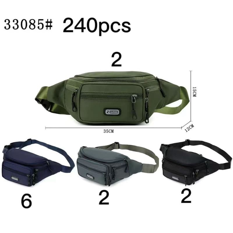 Bolsa de peito unissex, bolsa de cintura multifuncional para corrida em cor sólida, estojo leve para celular.33085