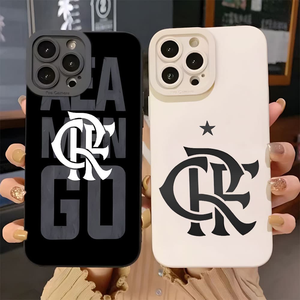 Capa Flamenco Capinha Para iPhone 13 12 11 Pro XS Max XR 7 8 Plus SE Fosco Silicone Anti-Impacto