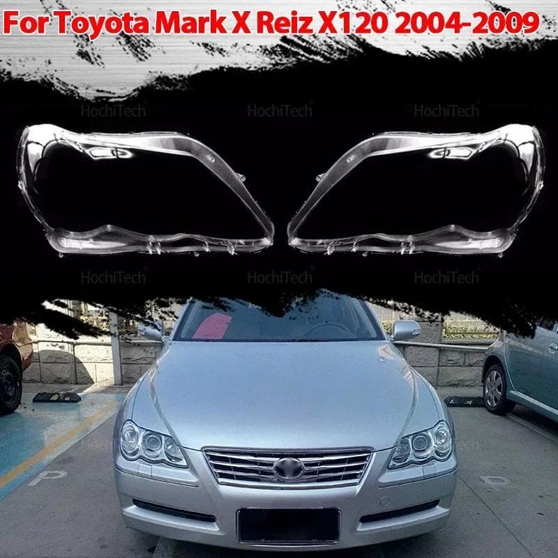Carro Transparente Habitação Faróis Dianteiros Lente Escudo Capa De Vidro Abajur Para Toyota Mark X Reiz X120 2004-2009