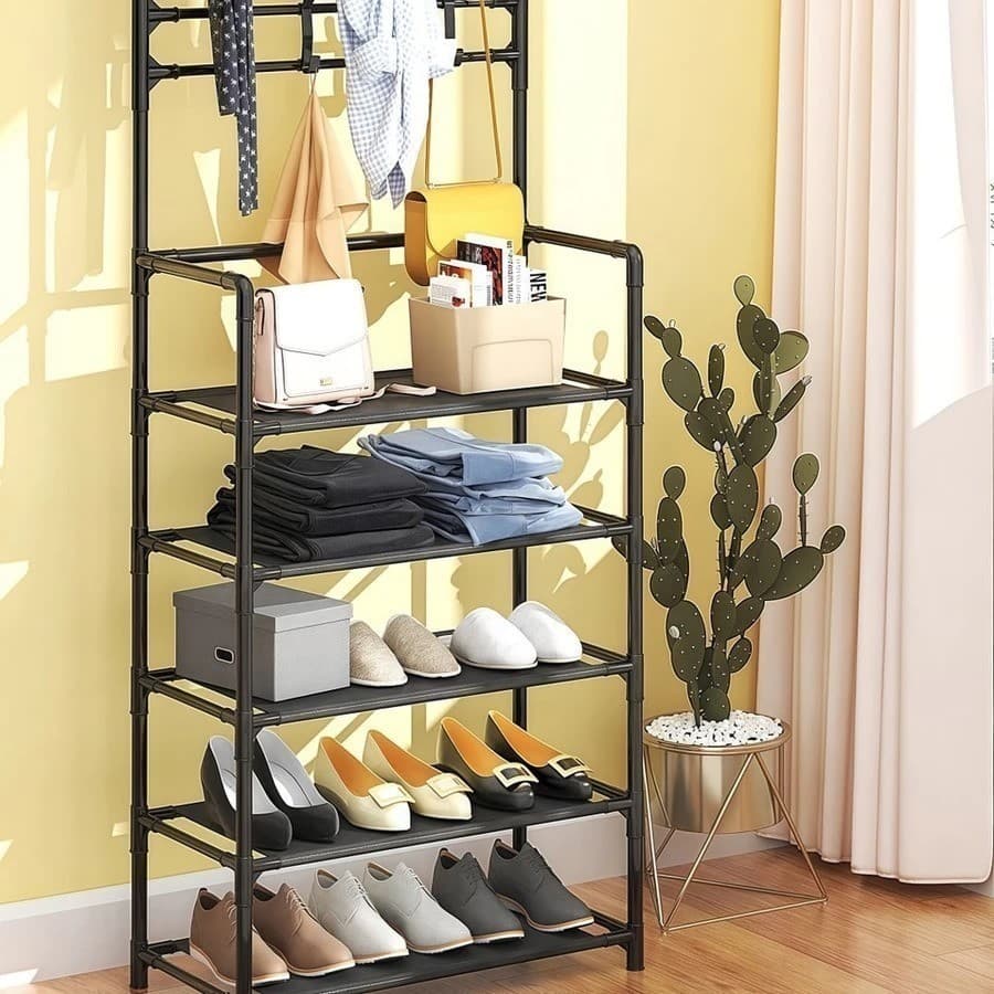 Sapateira Organizadora Multiuso – Estante Prática para Calçados, Roupas e Acessórios | Fácil Montagem