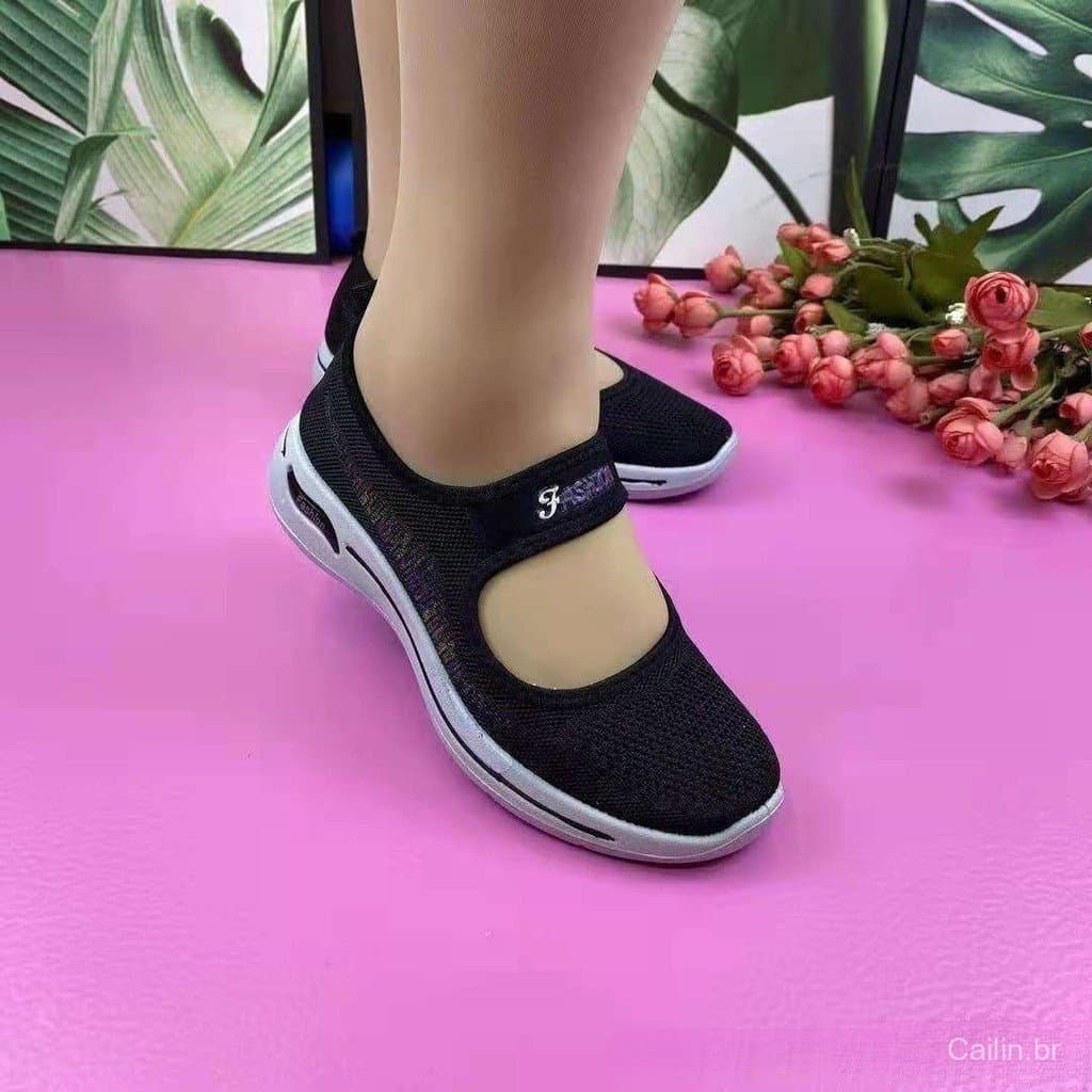 Sapatos de Caminhada Ortopédicos Antiderrapantes para Mulheres / Diabéticos / Sapatos Plus Size X5QK