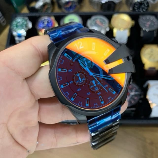 MEGA LANÇAMENTO RELOGIO DE LUXO ALL BLACK MOSTRADOR TRANSLUCIDO 100% FUNCIONAL ENVIO RAPIDO