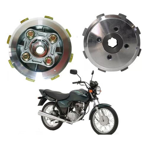 Kit Embreagem Completa Cg 125 Titan 1995 1996 1997 1998 1999 2000 Até 2004