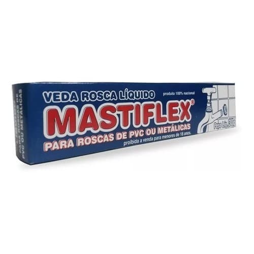 Veda Rosca Líquida Mastiflex 30gr para Instalações em Geral Alta Qualidade Ótima Vedação