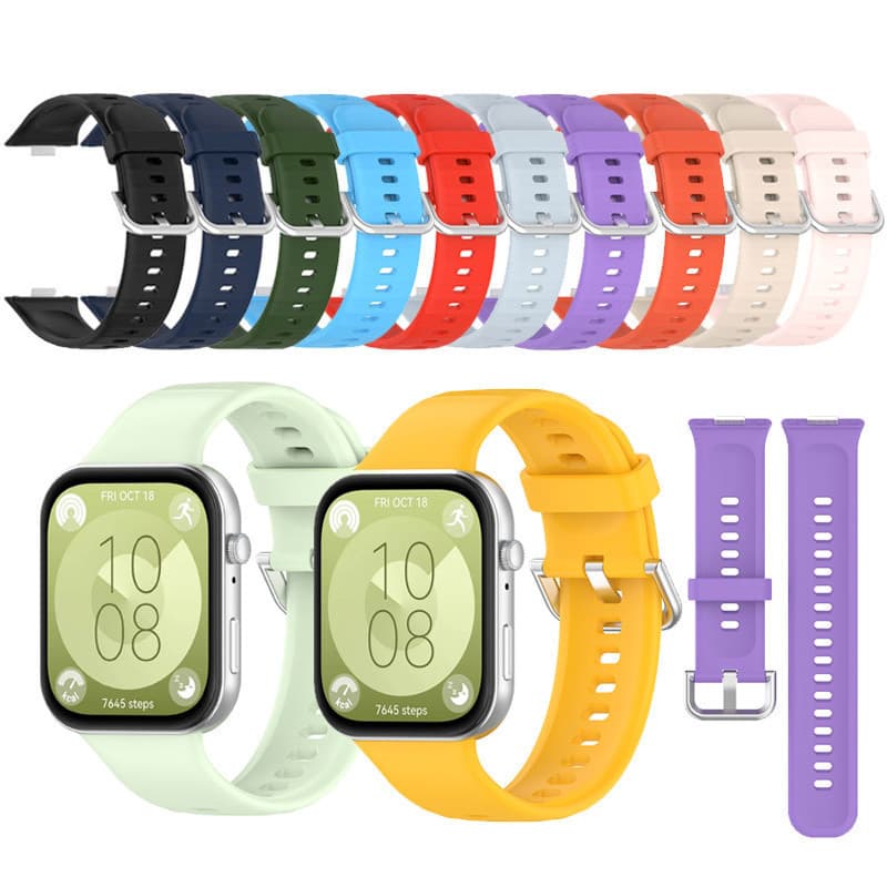 Adequado Para Huawei Watch Fit 3 4 5 4pro 5pro Silicone Esportes Pulseira Macia Acessórios