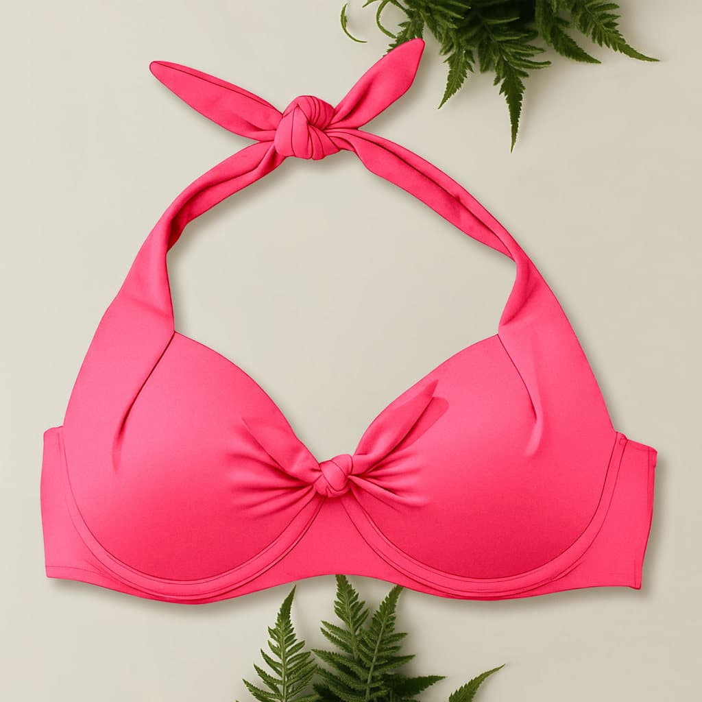 Top Bojo Sustentação Biquini Plus G1 a G3 Moda Praia Aro Reforçado Meia Taça Para Verão Piscina
