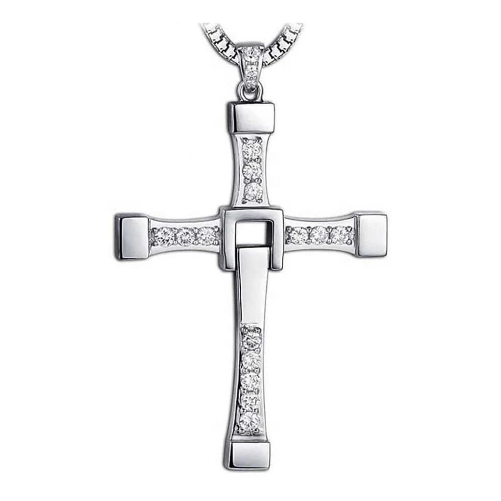 Colar Vin Diesel Velozes Furiosos Toretto Crucifixo Aço Inox Original