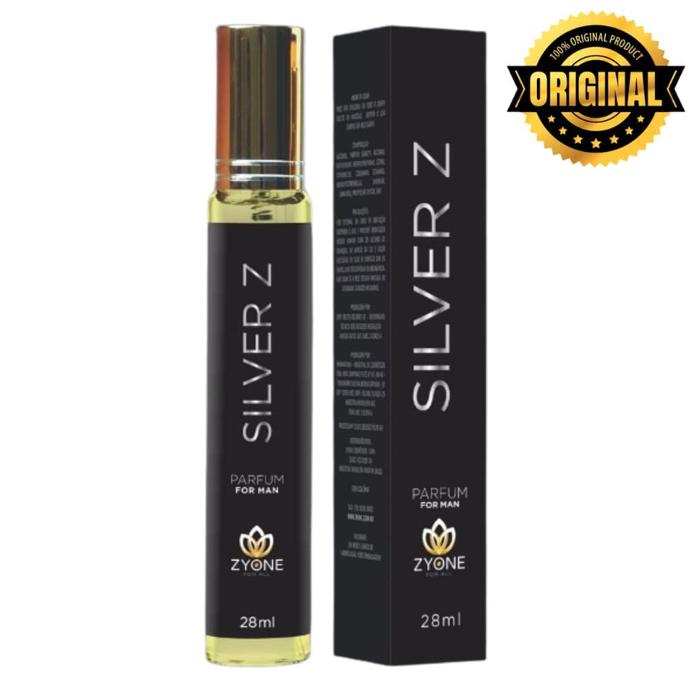Silver Z Zyone Cosméticos Masculino Parfum 28ml Alta Fixação Essência Premium