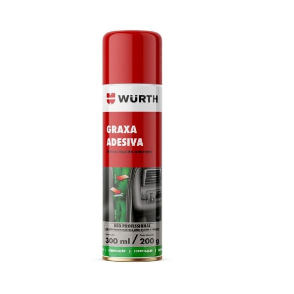 Spray Graxa Adesiva Alta Temperatura 300ml/200g Wurth
