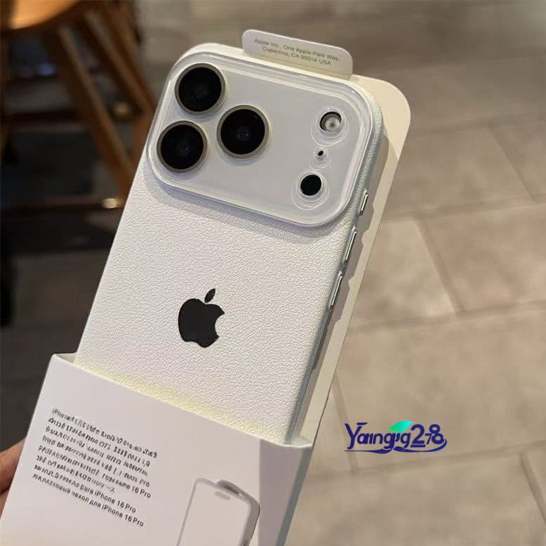Nova Capa De Couro Duro Texturizado Para iPhone 17 Pro Max AR 16 15 14 13 12 11 Luxo À Prova De Choque Traseira