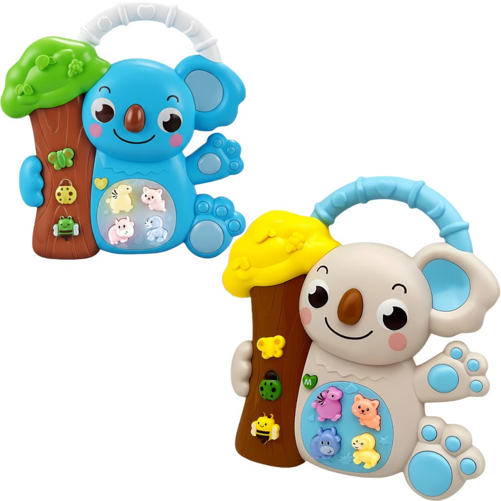 Brinquedo Teclado Musical Infantil Coala Som Luz Sortido - Castela