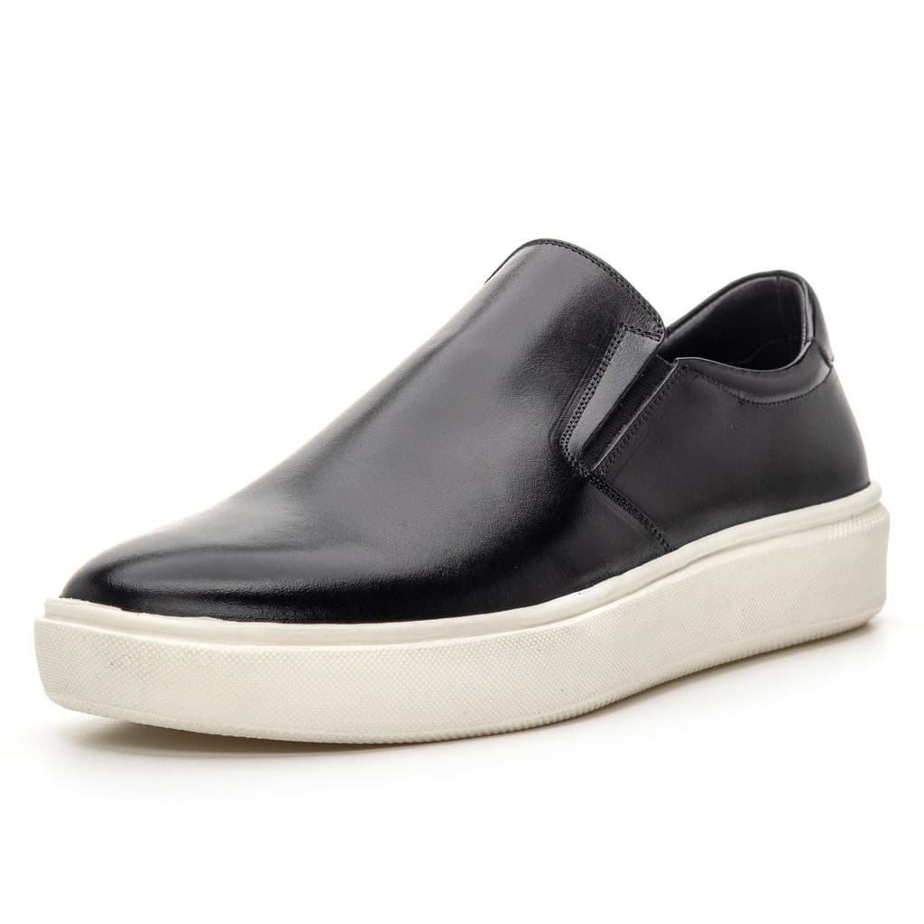 5003BGI–Tenis Sapatenis Masculino Casual em Couro Nobre slip