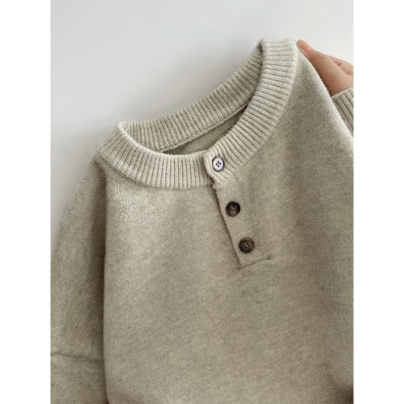 Americano Retro Henry colarinho camisola masculina inverno pesado Casual solto estilo preguiçoso interior de malha camis