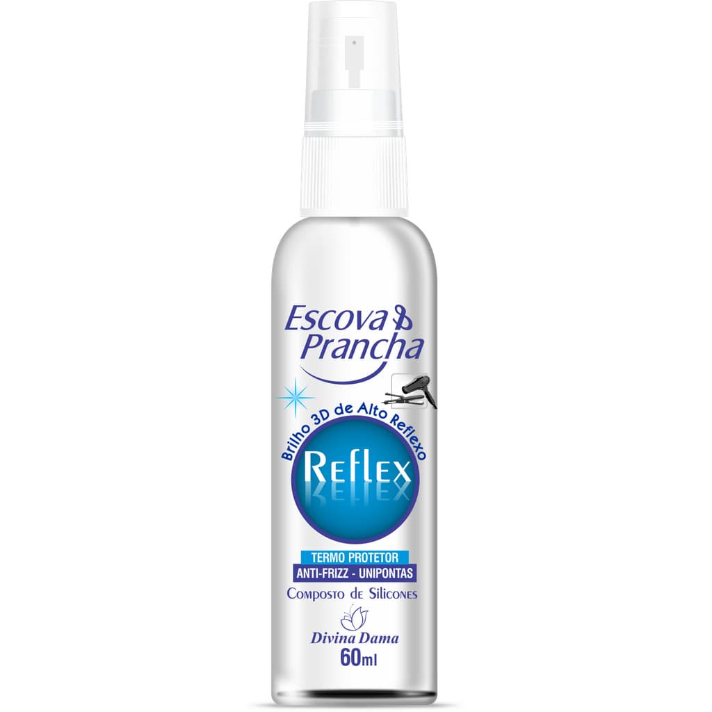SILICONE PARA CABELO BRILHO 3D ESCOVA PRANCHA 60ML