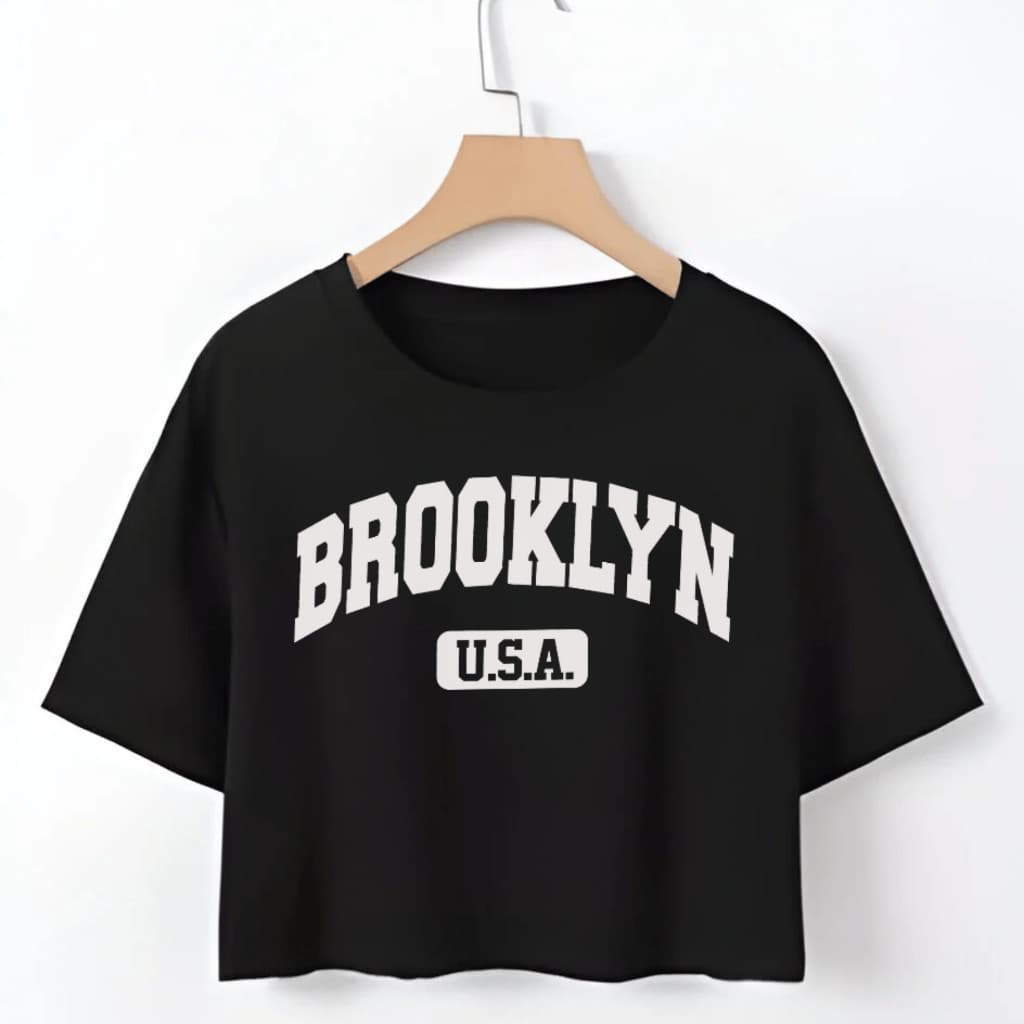 Cropped Feminino Blusinha Estampada Broklin 100% Algodão + Brinde Envio Imediato