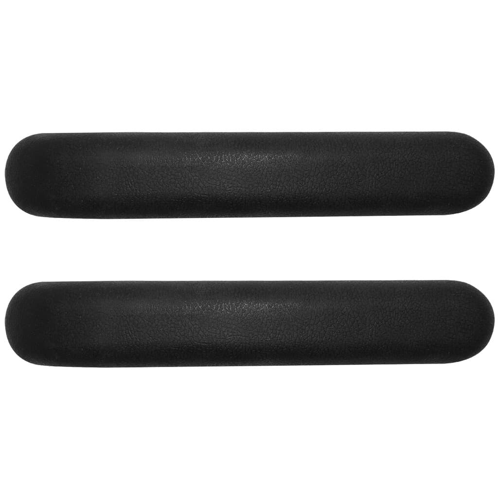 Par de Apoio de Braço para Cadeira de Rodas Emborrachado 25x4cm Preto