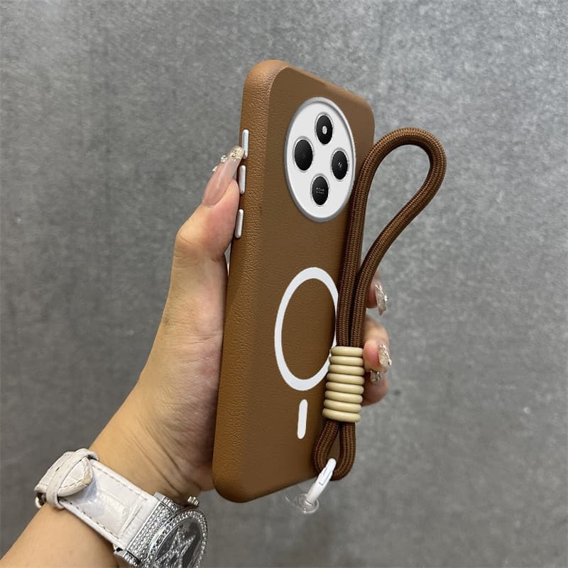ZXCC Capa 2 em 1 para redmi 14C 5g poco c75 C71 Capa de telefone Novo estilo de Silicone sem fio de carga rápida Textura