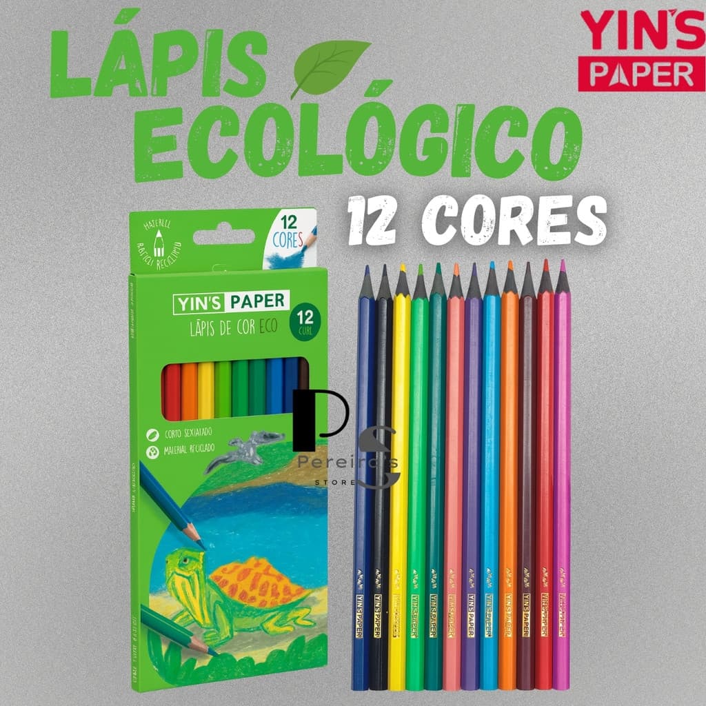 Lápis de Cor 12 Resina Cores Sextavado Escolar Desenho Colorir Tons Vivos Material Escolar Artista Estudante Kit Arte