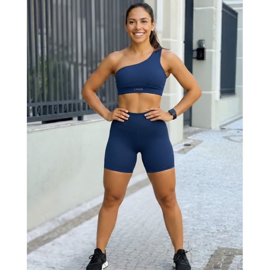 Conjunto Academia Poliamida ZERO Transparência | Shorts + Top Premium Lyvon
