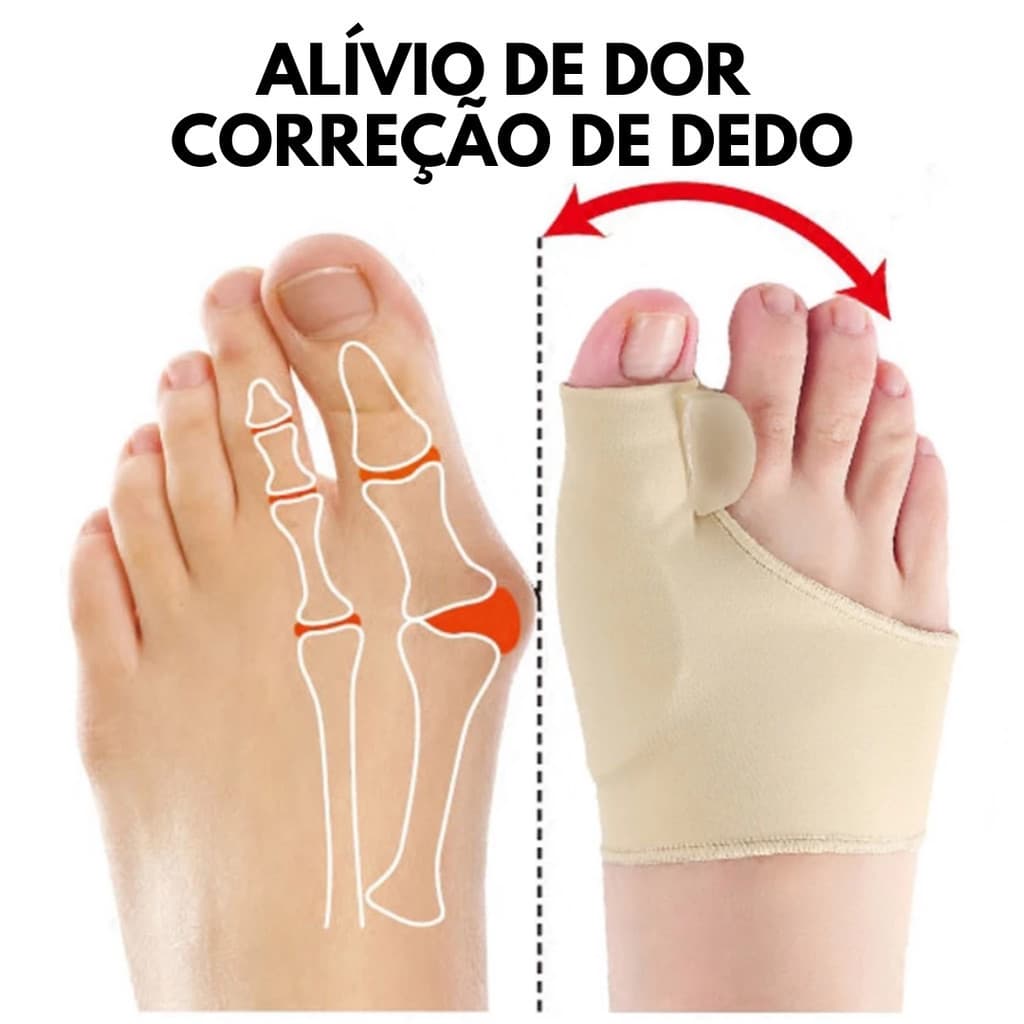 Par de Meia Ortopédica Para Joanete Corretivo Ortopédico Para Aliviar Dor
