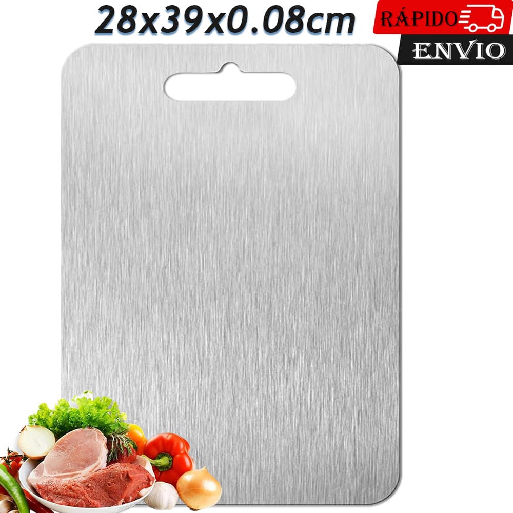 28x39x0.08cm Tábua de Titânio Tábua para Cozinha Tabua de Carne, Tabua de Cozinha, Tabua Corte Tábua Inox de Cortar