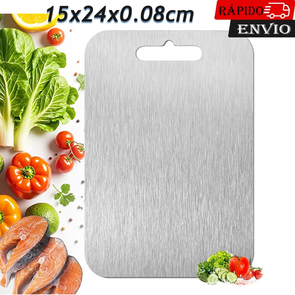 15x24x0.08cm Tábua de Titânio Tábua para Cozinha Tabua de Carne, Tabua de Cozinha, Tabua Corte Tábua Inox de Cortar