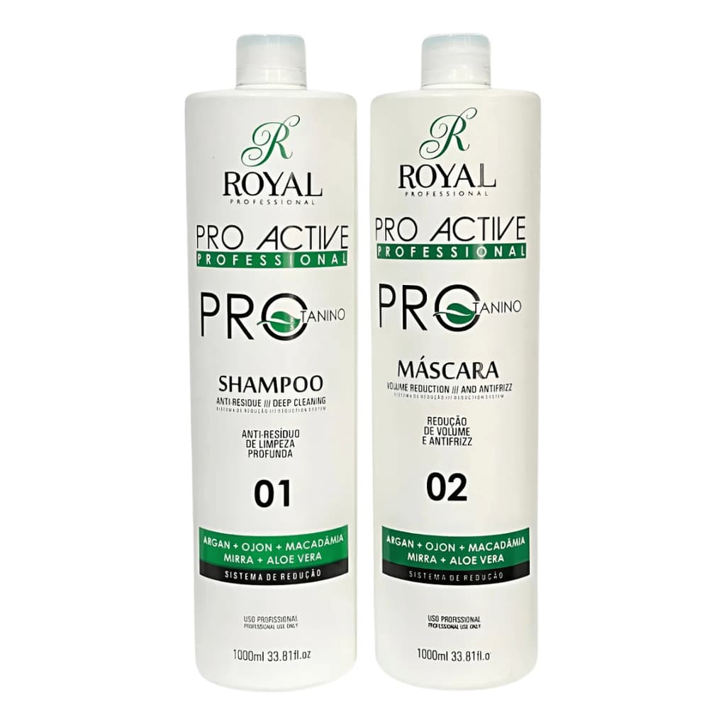Kit Progressiva Pro Active Protanino Orgânica Royal - Sem Formol - 2x1lt