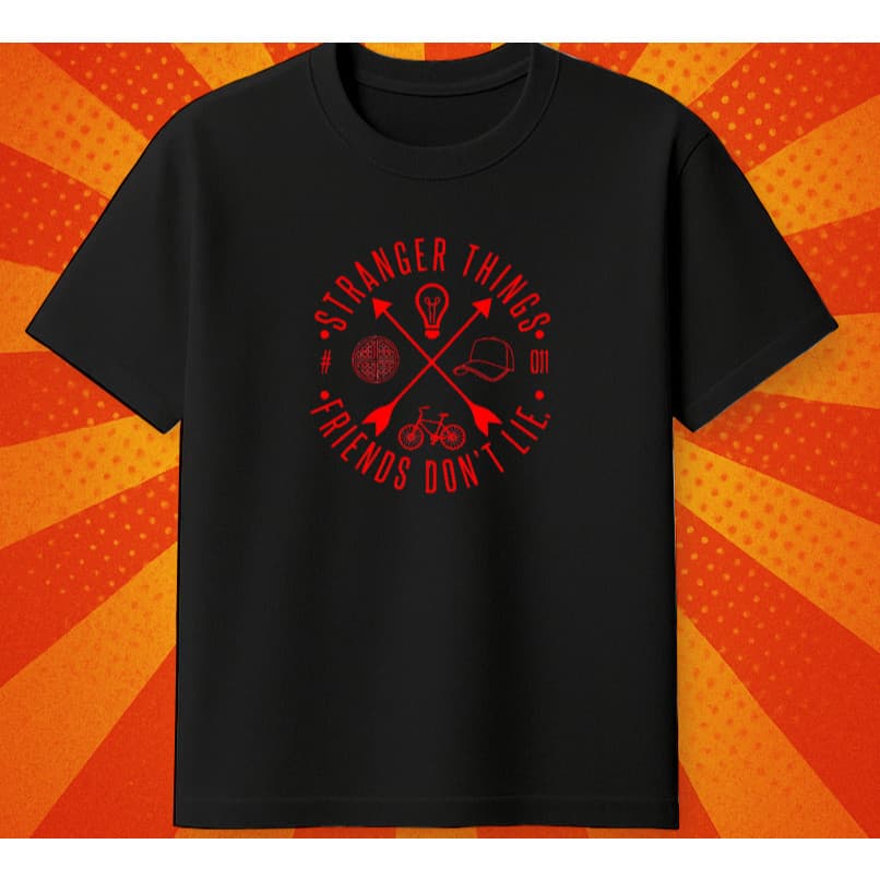 Camiseta Algodão Unissex Estampada- Estampa Stranger Things  100% Algodão