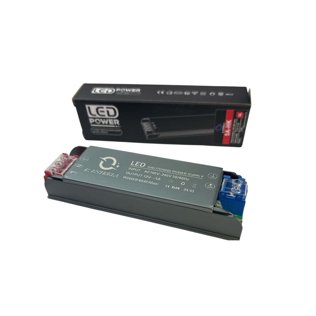 Mini Fonte Chaveada Slim 12V 5A 60W: A Solução Compacta para seus Projetos de Iluminação