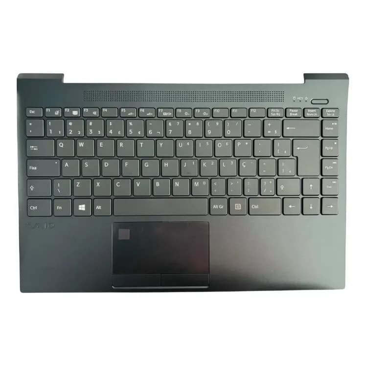 Carcaça Notebook Base Superior c/ Teclado Vaio Fe14 Pro Preto C/ Digital - Seminovo