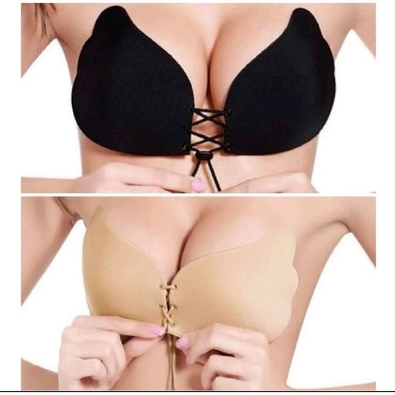 Sutiã Invisível Sem Alças Invisível Auto-Adesivo Strapless Gel Sólidos Colarinho Pushes Up Underwear Mulheres 0025