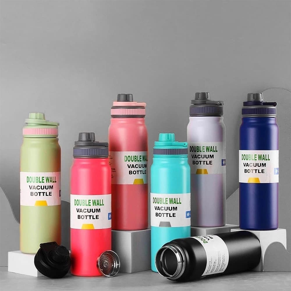 Garrafa Térmica 600/800ml Espacial Quente & Frio Com Isolamento Térmico De Grande Capacidade