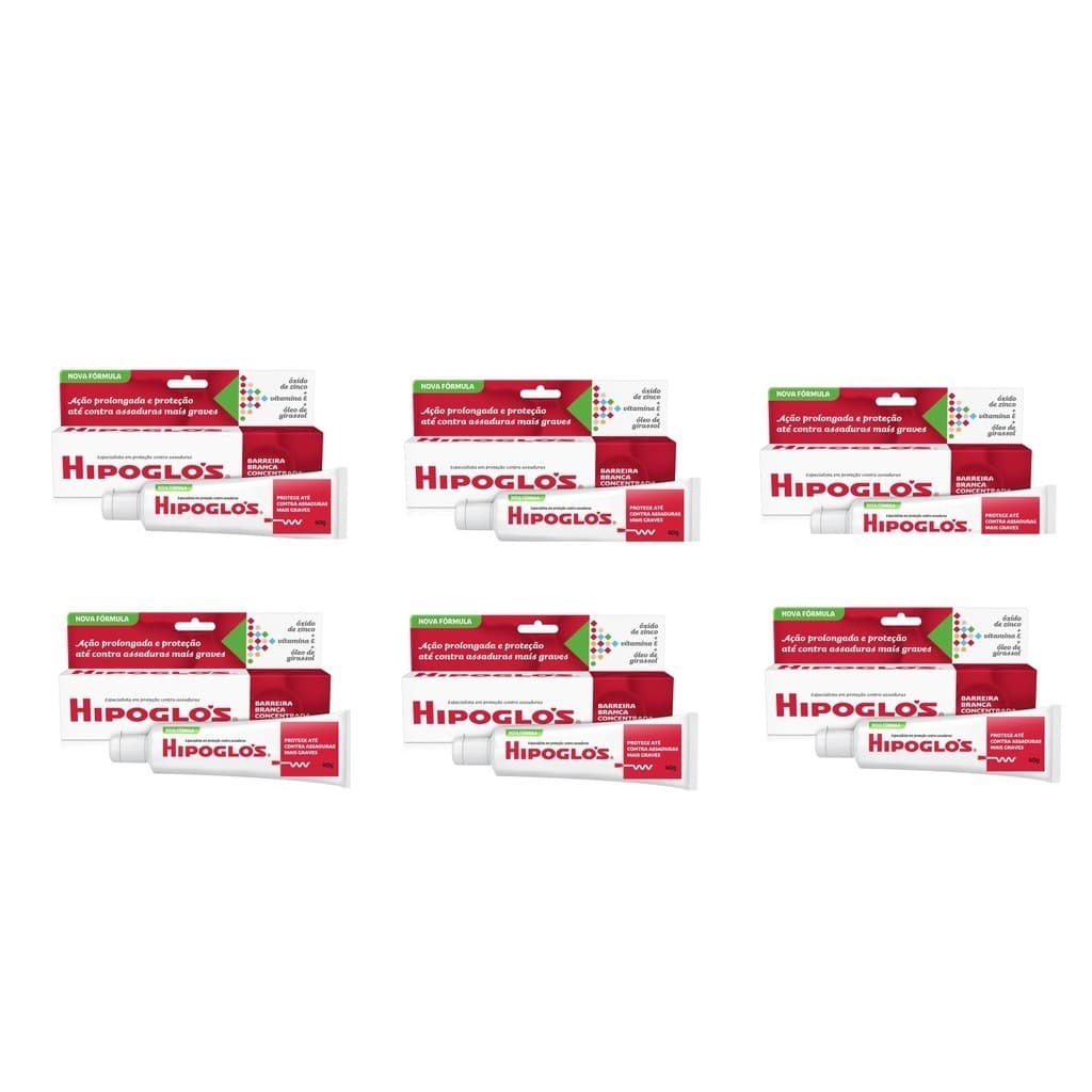 Kit 6 Pomadas Para Assadura Hipoglós 40g – Johnson & Johnson