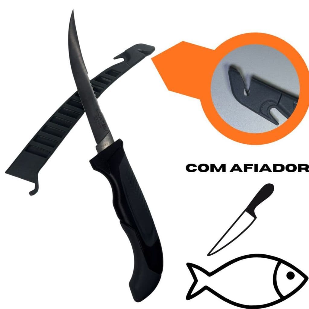 FACA FILETEIRA LUATEK 12,9 cm PEIXE COZINHA - FRETE GRATIS