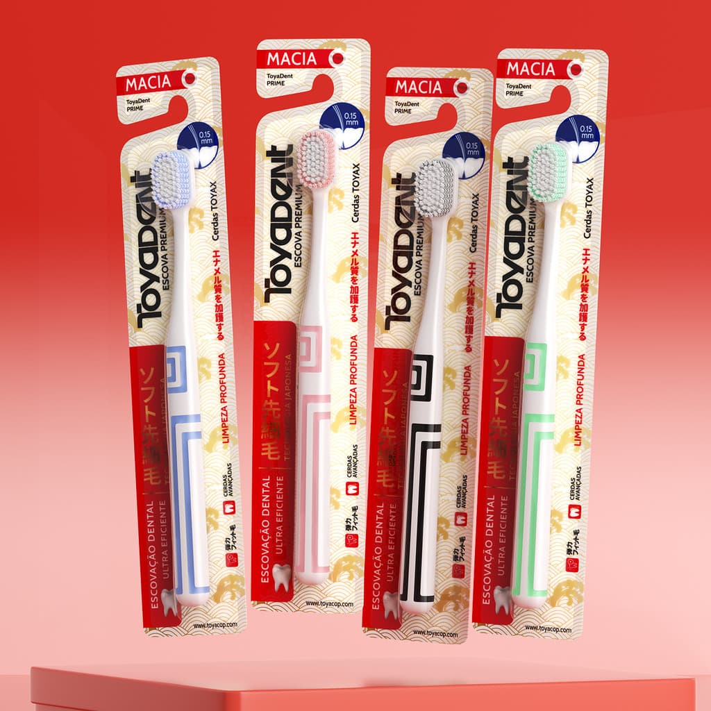 TOYADENT Escova dentes  – escova ultra macia limpa profundamente e protege as gengivas