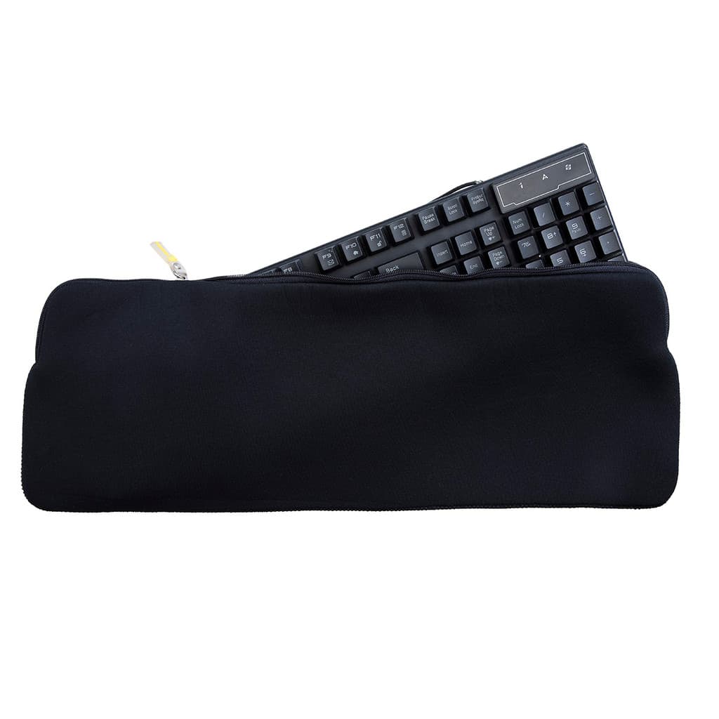 Capa para Teclado Gamer com Zíper em Neoprene 3mm + Pano de Microfibra para limpeza - Case Notecare T2