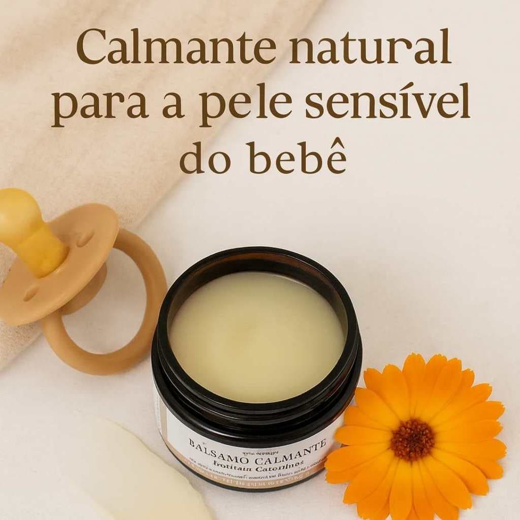 Bálsamo Calmante Vegano – Pomada Natural para Prevenção de Assaduras Baby