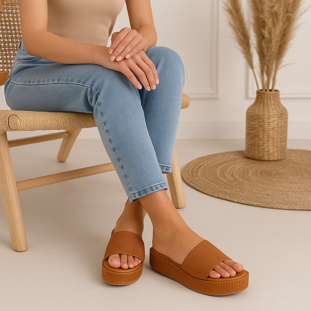 Tamanco Flatform Feminino Plataforma Leve Confortável Dia a Dia Moda Verão Praia Festa Trabalho Neutro