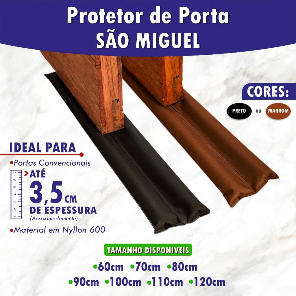 Protetor Rolinho Veda Porta 60/70/80/90cm Impermeável