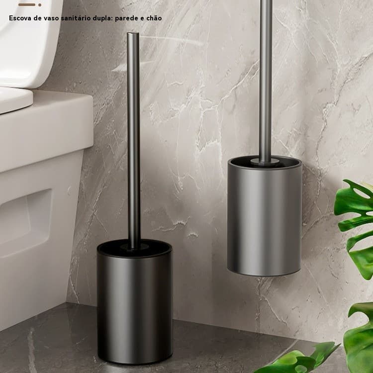 Escova de Vaso Sanitário Doméstica Sem Ângulo Morto Escova de Vaso Sanitário Sem Perfuração Limpeza de Vaso Sanitário Ca