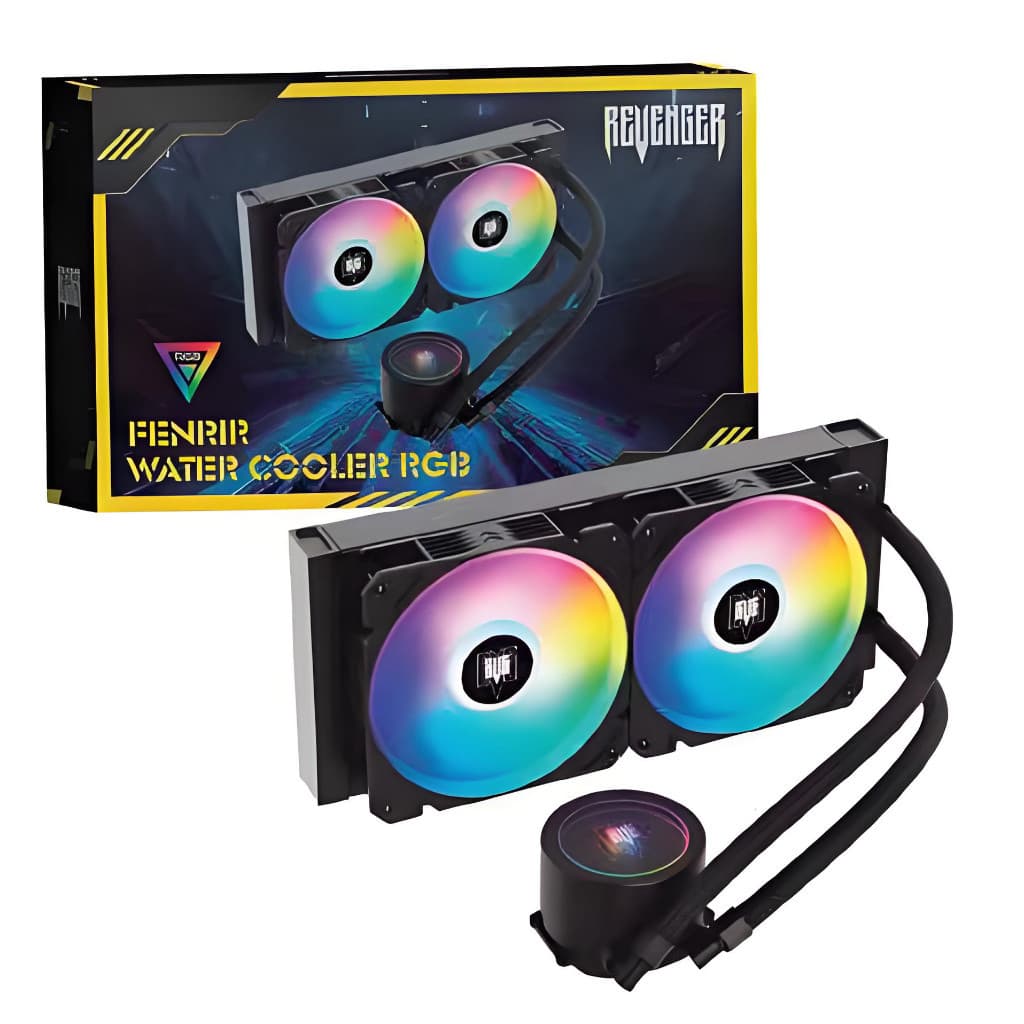 Water Cooler RGB 240 mm Revenger PWM Compatível Intel/AMD CPU Fan Silenciosa 12V Refrigerador Agua