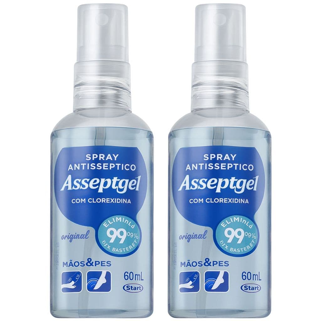 KIT 2 SPRAY ANTIS. ASSEPTGEL CLOREXIDINA ORIGINAL
