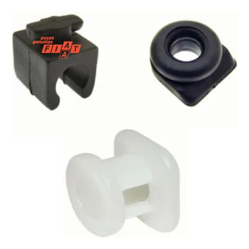 3 Presilha Trava Suporte Vareta Capo Uno 84/2011 - Premio 84/1994 - Elba 84/1994 - Fiorino 1984/2012 - Tempra 1993/1999