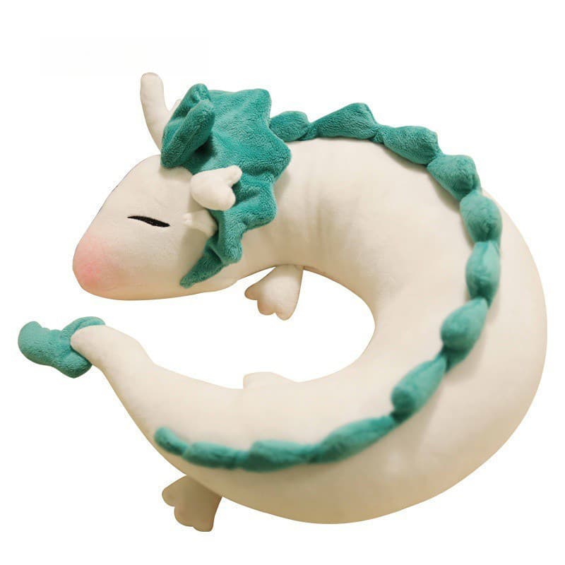 Almofada de Pelúcia Haku, o Dragão Branco de Spirited Away