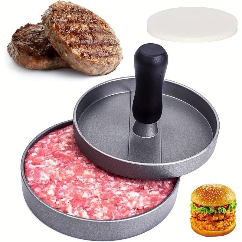 Forma Hambúrguer Modelador Prensa Fácil De Metal   fastbuy